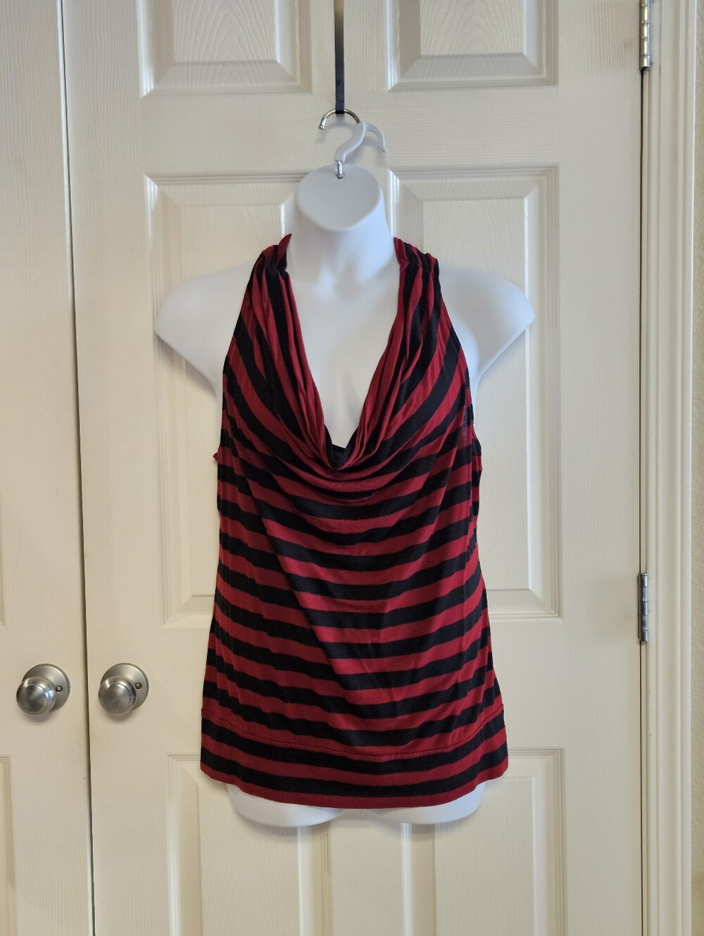PerSeption Women - Red & Black Striped Tank Top - 1X (No Tags)